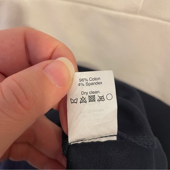 J. Crew Color Block Ponte Sheath Dress Cream and Navy Size 2 - Picture 5 of 6